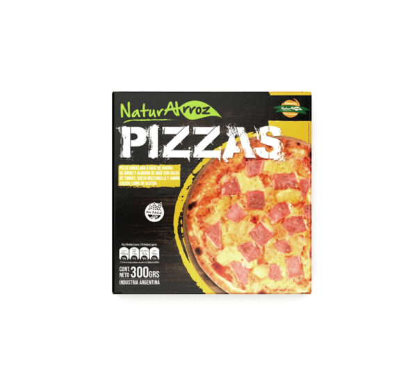 pizza jamon queso sin tacc naturalrroz